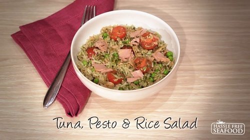 Tuna, Pesto & Rice Salad